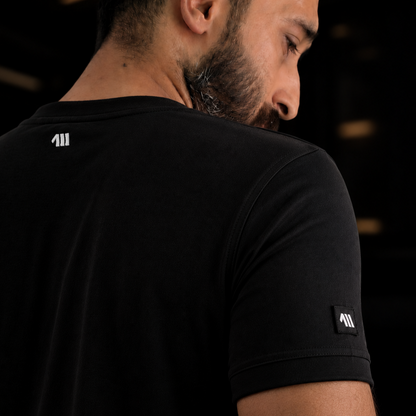 Obsidian Blackout™ STAEMENT round neck smart fit tee shirt