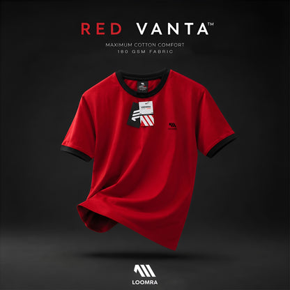 Red Vanta™ SIGNATURE round neck smart fit tee shirt