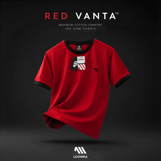 Red Vanta™ SIGNATURE round neck smart fit tee shirt