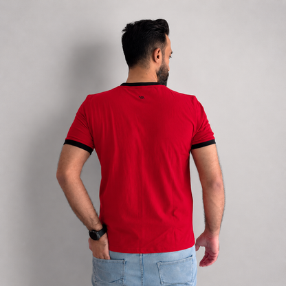 Red Vanta™ | STATEMENT round neck smart fit tee shirt
