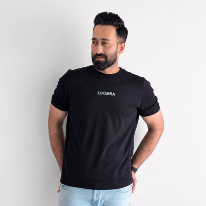 Obsidian Blackout™ STAEMENT round neck smart fit tee shirt