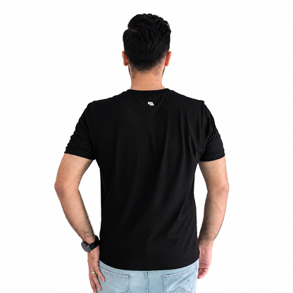 Obsidian Blackout™ STAEMENT round neck smart fit tee shirt