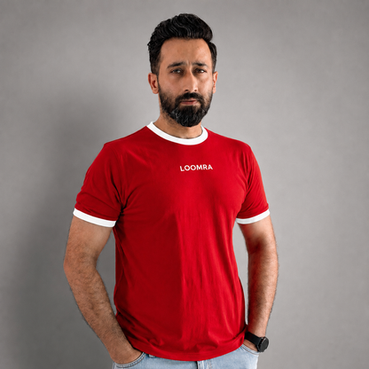 Red Vanta™ | ARCTIC EDITION | STATEMENT round neck smart fit tee shirt