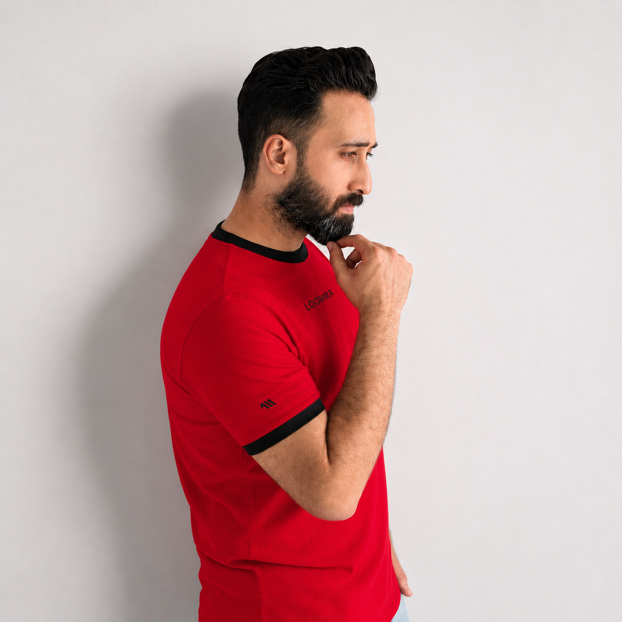 Red Vanta™ | STATEMENT round neck smart fit tee shirt