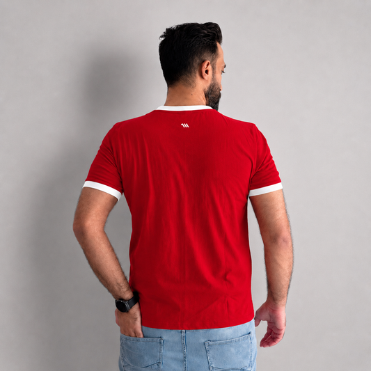 Red Vanta™ | ARCTIC EDITION | STATEMENT round neck smart fit tee shirt